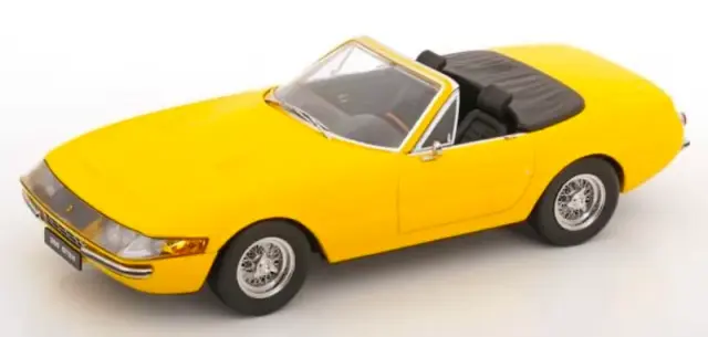 [予約] KKスケール 1/18 フェラーリ デイトナ 365 GTS スパイダー 1969 1.Series イエロー　KKDC180615