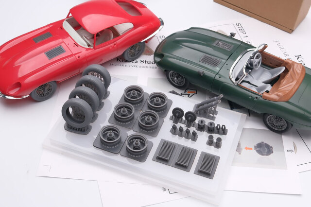 KRASCA STUDIO 1/24 手組みホイール&パーツセット ジャガー Eタイプ