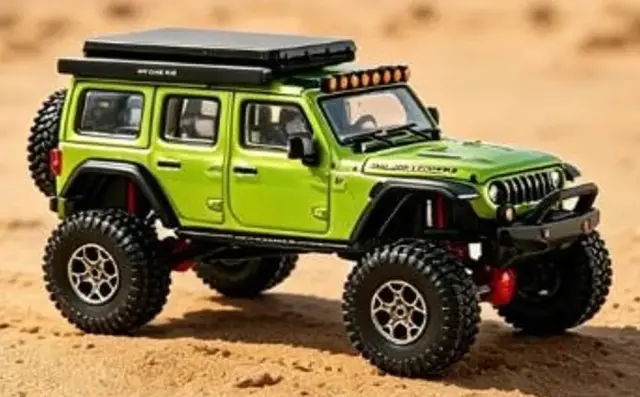 [予約] ゲインコーププロダクツ 1/64 Jeep ジープ ラングラー グリーン　KS-102-648