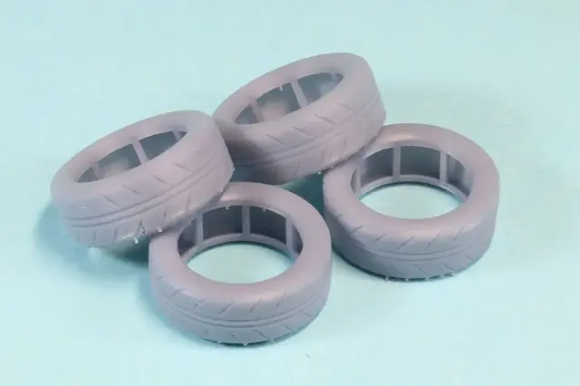 ケイSTYLE! 1/24 14インチ シバタイヤモチーフ タイヤセット KS-PA107
