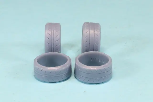 ケイSTYLE! 1/24 14インチ 前輪テーパー1.5° 後輪テーパー3° タイヤセット　KS-PA77