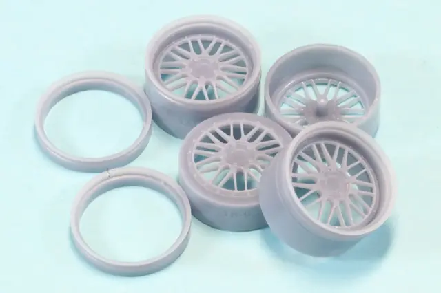 [予約] ケイSTYLE! アソビーコムイベントコラボ品 1/24 18インチ BBR RS ホイールセット　KS-PA98