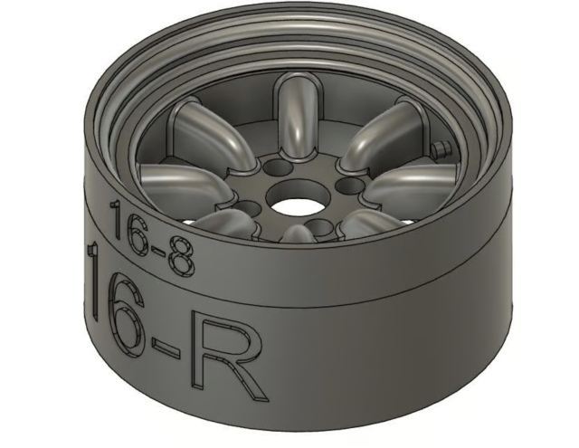 ケイSTYLE! 1/24 16インチ 8J/9J/9.5J差し替え 4H-RS-8 R ホイール