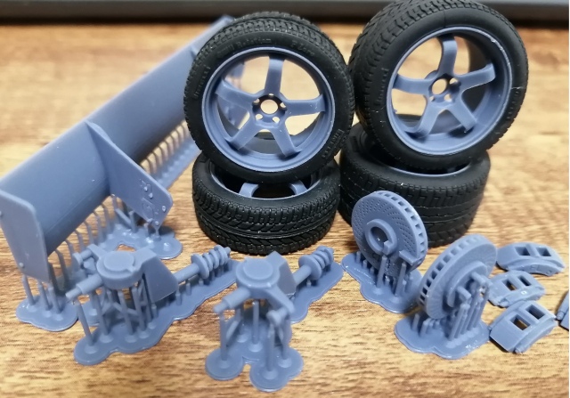 [メーカー絶版]　ケイSTYLE! 1/24 ポルシェ 911 996 GT3  ローダウンサスペンションパーツ フルセット タミヤ対応　KS-SP19