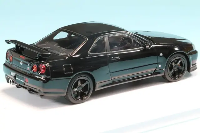 京商 1/43 ニッサン スカイライン R34 GT-R Vスペッ2 ブラックパール