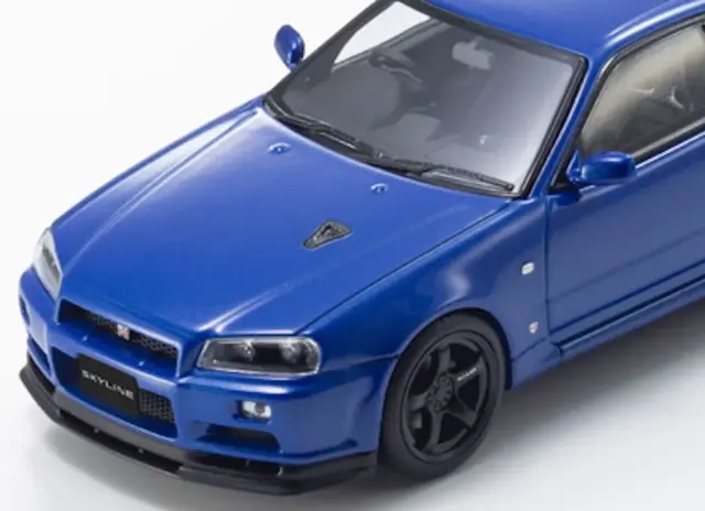 予約] 京商 1/43 ニッサン スカイライン R34 GT-R Vスペッ2 ベイサイド