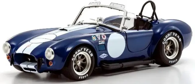 [予約] 京商 1/18 シェルビー コブラ 427S/C ブルー/ホワイトストライプ フル開閉　KS08048BLMW