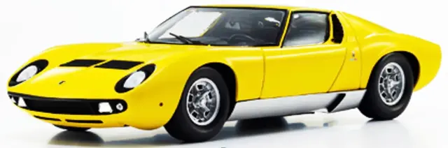 [予約] 京商 1/18 ランボルギーニ ミウラ P400 イエロー フル開閉　KS08314Y