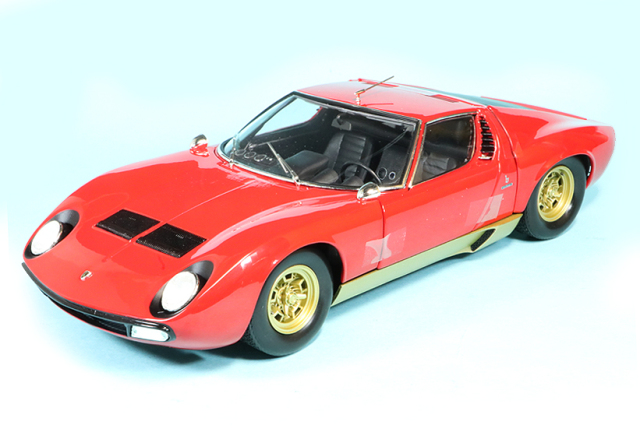 京商 1/18 ランボルギーニ ミウラ P400SV レッド/ゴールド KS08317RG 