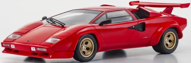 [予約] 京商 1/18 ランボルギーニ カウンタック LP5000 クワトロバルボーレ レッド/ゴールドホイール　KS08320RBKG