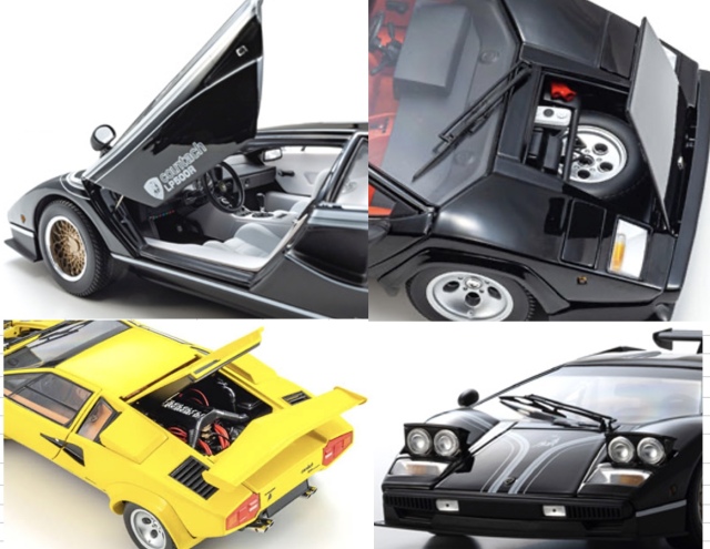 予約] 京商 1/18 ランボルギーニ カウンタック LP500R ブラック 