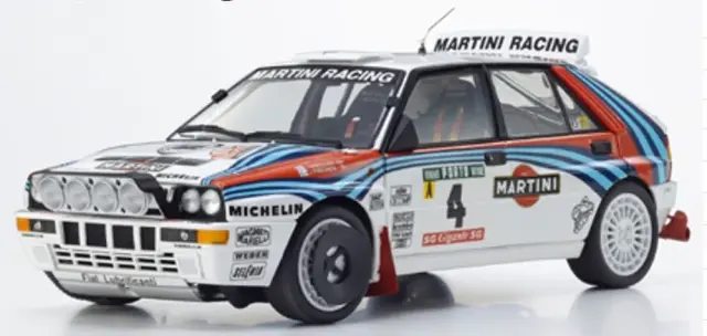 [予約] 京商 1/18 ランチア デルタ HF インテグラーレ エヴォルツィオーネ ポルトガルラリー 1992 No.4　KS08348K