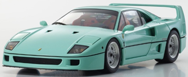 予約] 京商 1/18 フェラーリ F40 ミントグリーン フル開閉 KS08416MG 