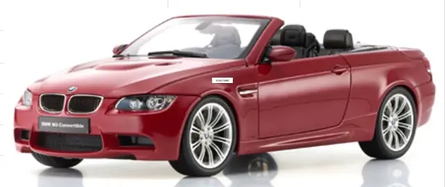 [予約] 京商 1/18 BMW M3 (E93M) コンバーチブル メルボルンレッド　KS08738MR