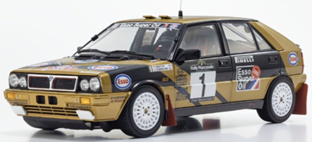 [予約] 京商 1/18 ランチア デルタ HF 4WD ピアンカヴァッロ ラリー ウィナー 1987 No.1 フル開閉　KS08960D