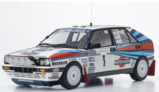 [予約] 京商 1/18 ランチア デルタ HF インテグラーレ (8V) オリンパスラリーウィナー 1988 No.1　KS08960G