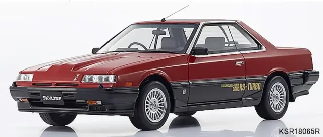 [予約] 京商 1/18 ニッサン スカイライン 2000 ターボ RS-X レッド サムライシリーズ(開閉なし)　KSR18065R