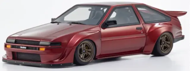[予約] 京商 1/18 トヨタ スプリンタートレノ AE86 Khyzyl Saleem レッド サムライシリーズ　KSR18070R
