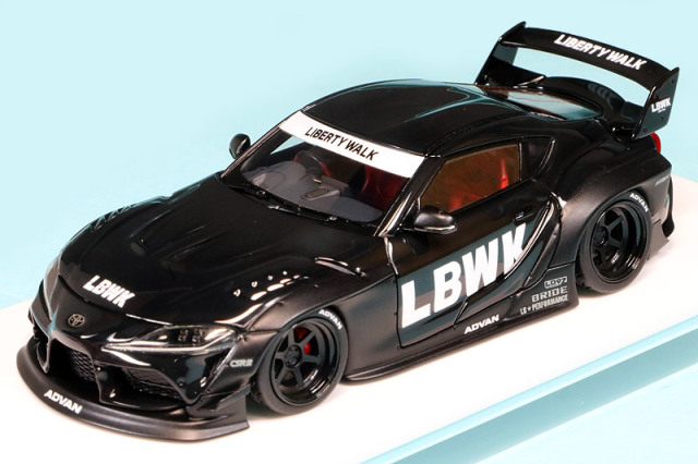 [返品交換対象外品]　アイドロン 1/43 LB ワークス GR スープラ 6スポークホイール ブラック/マットブラック (国内販売60台)　LB013A