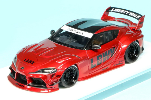 アイドロン/アイドロン/ヴィジョン 1/43 LB ワークス GR スープラ (LD97ホイール) キャンディレッド (限定80台、国内販40台)　LB017B
