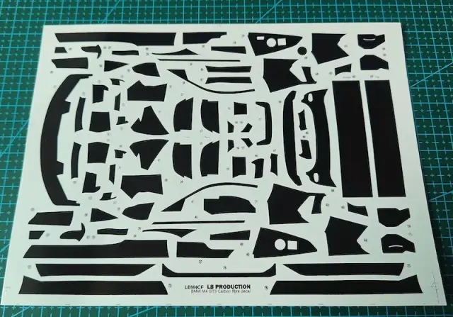 [予約] LBプロダクション 1/24 BMW M4 GT3 カーボンデカール　LBLBM4CF