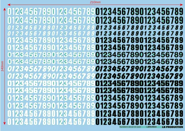 LBプロダクション ゼッケンナンバー ホワイト&ブラック スモールサイズ　LBNUM1-S