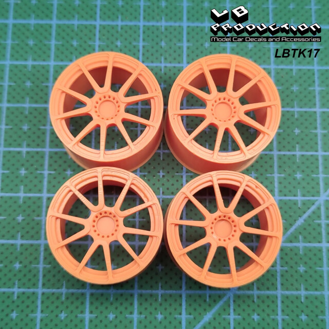 LBプロダクション 1/24 TWS レーシングホイールセット メルセデス AMG