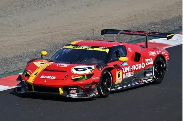 [予約] スパーク/ルックスマート 1/43 UNI-ROBO BLUEGRASS フェラーリ 296 GT3 スーパーGT GT300 2026 No.6 片山義章/ニクラス・クルッテン　LS43SGT26006