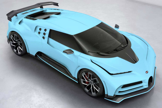 [予約] ルックスマート 1/43 ブガッティ チェントディエチ ペブルビーチ コンクール デレガンス 2019 EB110 オマージュモデル ヒストリックブガッティライトブルー　LS513E