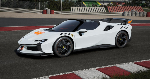 [予約] ルックスマート 1/43 フェラーリ SF90 XX ストラダーレ スパイダー メタイタリアホワイト/フラッシュオレンジ　LS552C