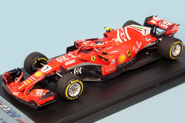 [再入荷] ルックスマート 1/43 フェラーリ SF71H U.S.GP 2018 Winner K.ライコネン "5年ぶりの優勝" "MISSON WINNOW" デカール加工品　LSF1018S