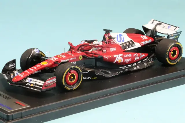 スパーク/ルックスマート 1/43 フェラーリ SF-25 モナコGP 2025 C.ルクレール 2nd LSF1075