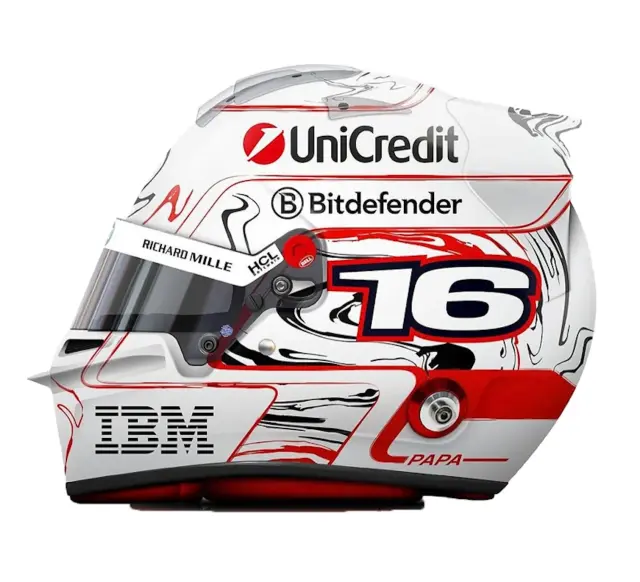 予約] ルックスマート 1/5 ヘルメット C.ルクレール 日本GP 2025