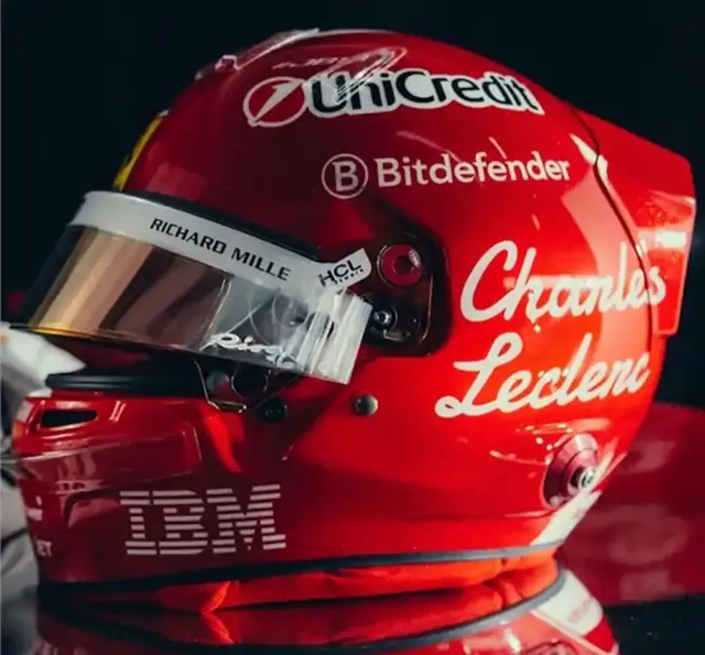 [予約] スパーク/ルックスマート 1/5 ヘルメット C.ルクレール イタリアGP  2025　LSHEL020