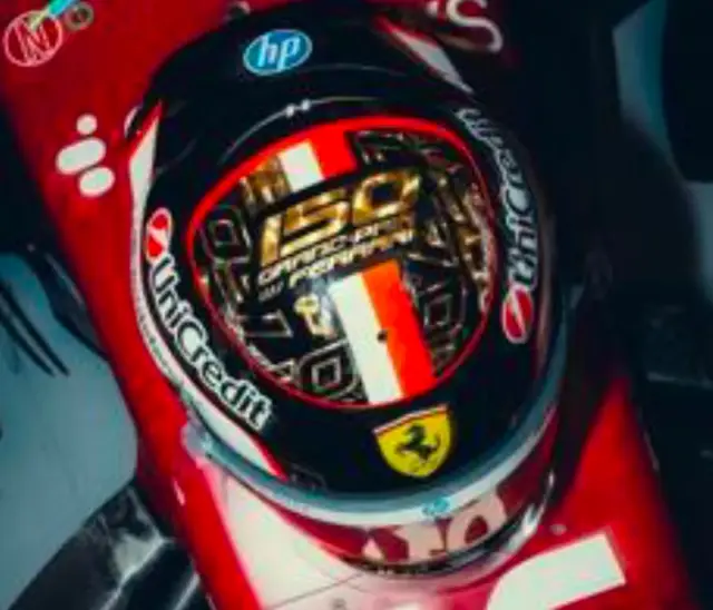 [予約] スパーク/ルックスマート 1/5 ヘルメット シャルル・ルクレール スクーデリア・フェラーリHP アブダビGP 2025　LSHEL028