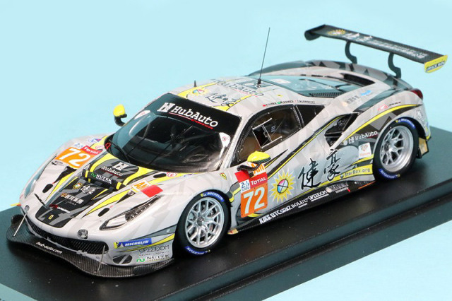 ルックスマート 1/43 フェラーリ 488 GTE Evo "HubAuto Racing" ルマン 24h 2020 No.72　LSLM117