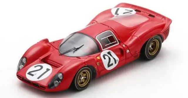 [予約] スパーク/ルックスマート 1/43 フェラーリ 330 P4 No.21 2位 ルマン 1967 L.スカルフィオッティ - M.パークス　LSLM156