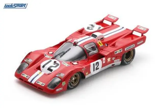 [予約] スパーク/ルックスマート 1/43 フェラーリ 512M No.12 3位 24h ルマン 1971 サム・ポージー / トニー・アダモウィッツ　LSLM204