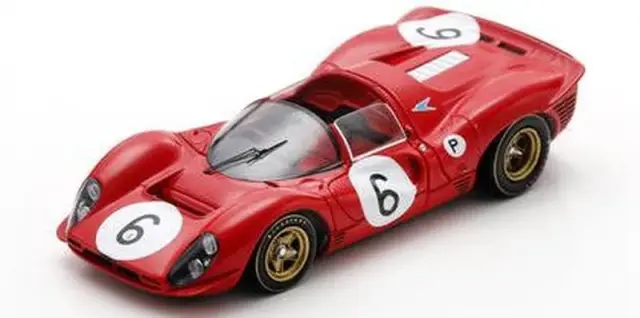 [予約] スパーク/ルックスマート 1/43 フェラーリ 330 P4 No.6 2位 BOAC 500 1967 C.アモン - J.スチュワート　LSRC164