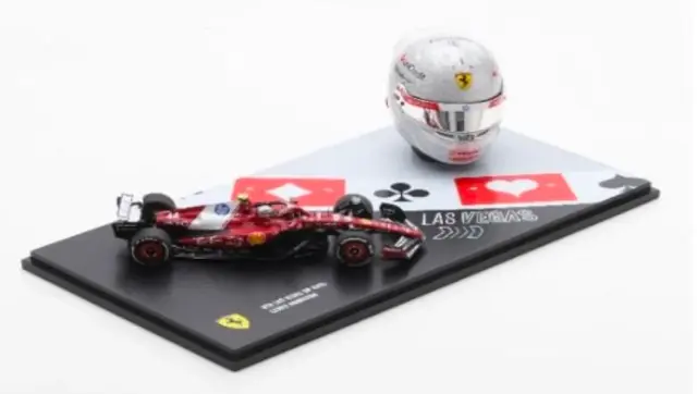 [予約] スパーク/ルックスマート 1/43 フェラーリ SF-25 ラスベガスGP 2025 ルイス ハミルトン 1/5 ヘルメットセット　LSSET01
