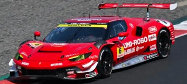 [予約] ルックスマート 1/43UNI-ROBO ブルーグラス フェラーリ VELOREX スーパーGT 2025 GT300 No.6 片山 優 / ロベルト・メルヒ・ムンタン　LSSGT25006