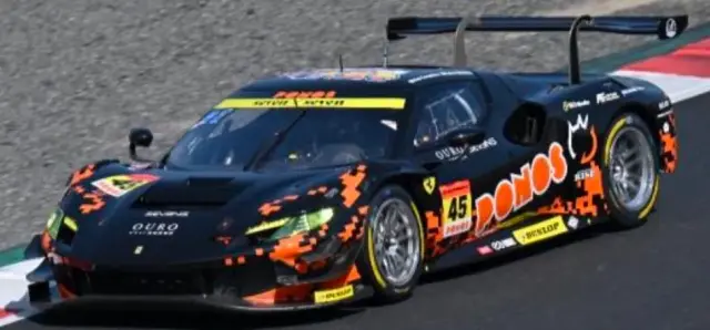 [予約] ルックスマート 1/43 PONOS フェラーリ 296 PONOS RACING スーパーGT 2025 GT300 No.45 ケビン・コッツォリーノ / 篠原 拓朗　LSSGT25045