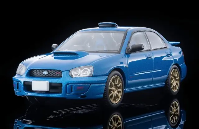[予約] TLV 1/64  スバル インプレッサ WRX STi spec ブルー 2003　LV-N337b