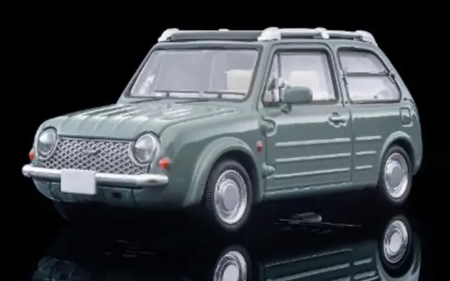 [予約] TLV-ネオ 1/64 ニッサン パオ キャンバストップ 1989 オリーブグレー　LV-N394b
