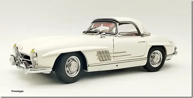 [予約] CMC 1/18 メルセデスベンツ 300SL W198 ハードトップ ホワイト 限定1000台　M-284