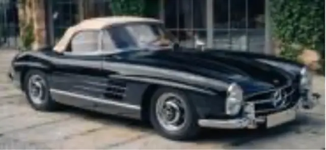 [予約] CMC 1/18 メルセデスベンツ 300SL W198 ソフトトップ ブラック／ベージュ 可動ルーフ機構付 リミテッドエディション1500台限定 M-285
