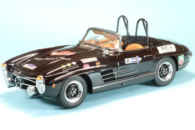 260918 CMC 1/18 メルセデスベンツ 300SL W198 ラリー ロードスター ブラウン リミテッドエディション1500台限定 M-295
