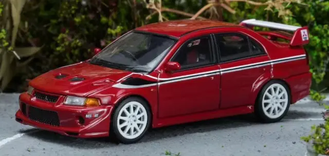 [予約] モーターヘリックス 1/64 ミツビシ ランサーエボリューションVI GSR T.M.E パッションレッド　M64301