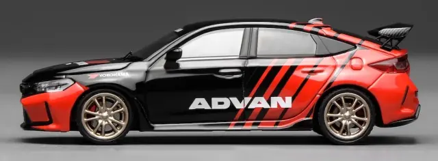 モーターヘリックス 1/64 ホンダ シビック タイプR FL5 アドバン