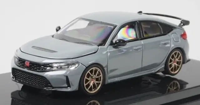 [予約] モーターヘリックス 1/64 ホンダ シビック タイプR (FL5) カスタムホイール ソニックグレーパール　M65343